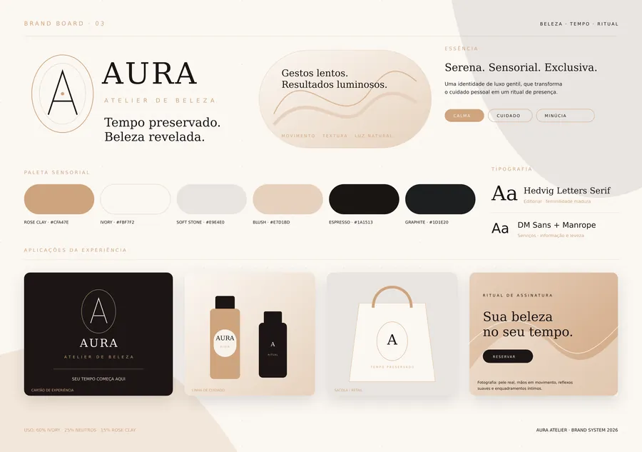 Quadro de identidade — Aura Atelier